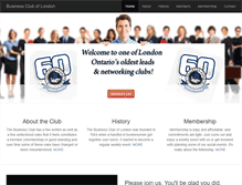 Tablet Screenshot of businesscluboflondon.com